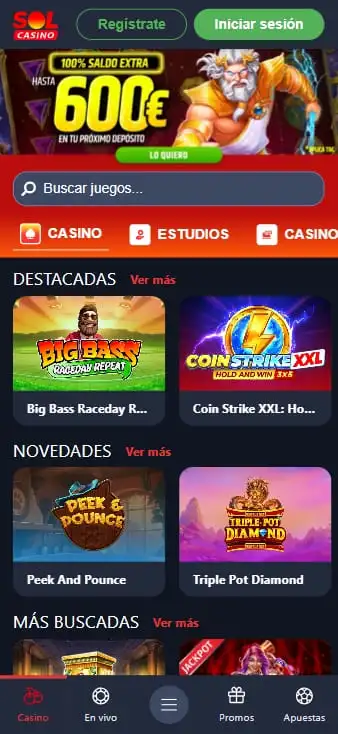 slots y tragaperras de solcasino