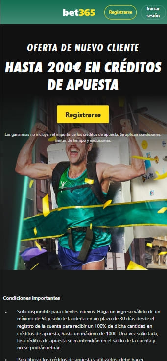 bono bienvenida bet365 hasta 200€
