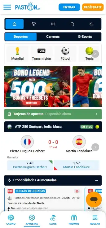 apuestas deportivas en paston casa de apuestas