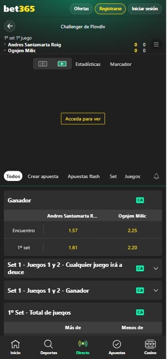 cómo ver el streaming en vivo de bet365