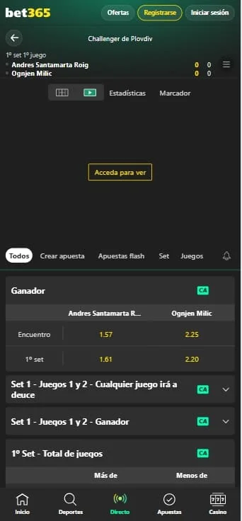 cómo ver el streaming en vivo de bet365