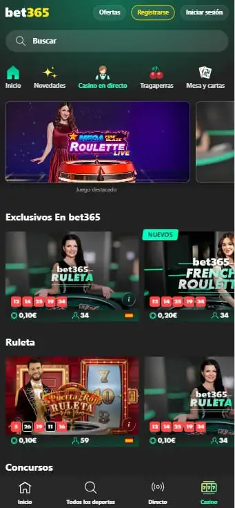 casino en vivo en bet365