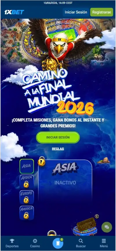 promociones del mundial 2026 en 1xbet