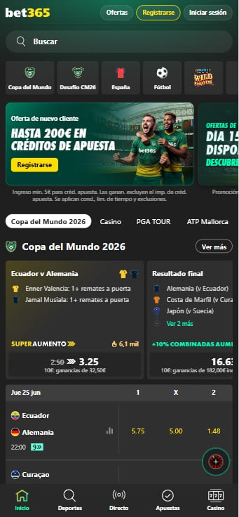 bono de bienvenida para nuevos usuarios de bet365