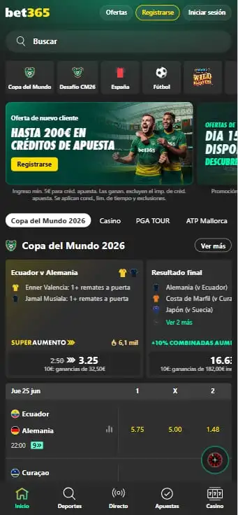 bono de bienvenida para nuevos usuarios de bet365