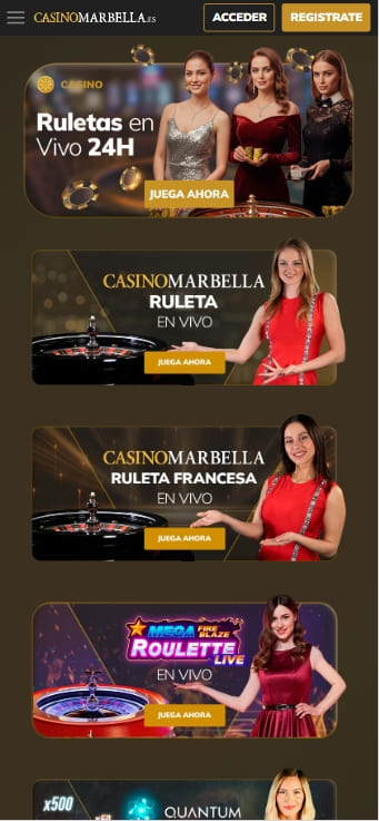 ruleta en vivo en casinomarbella