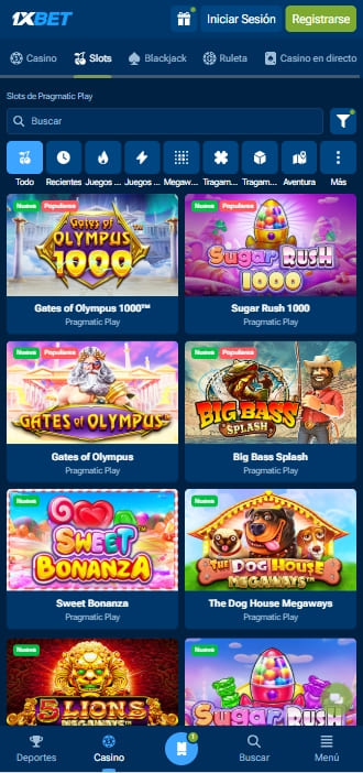 slots de pragmatic en 1xbet españa casino