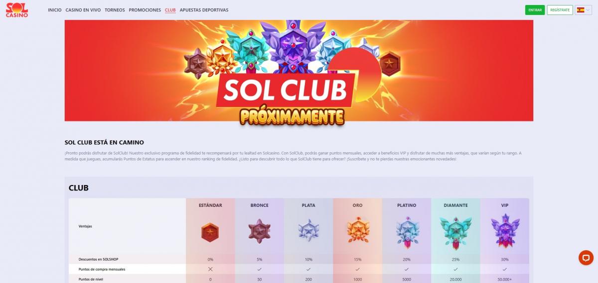 Solcasino Club Vip