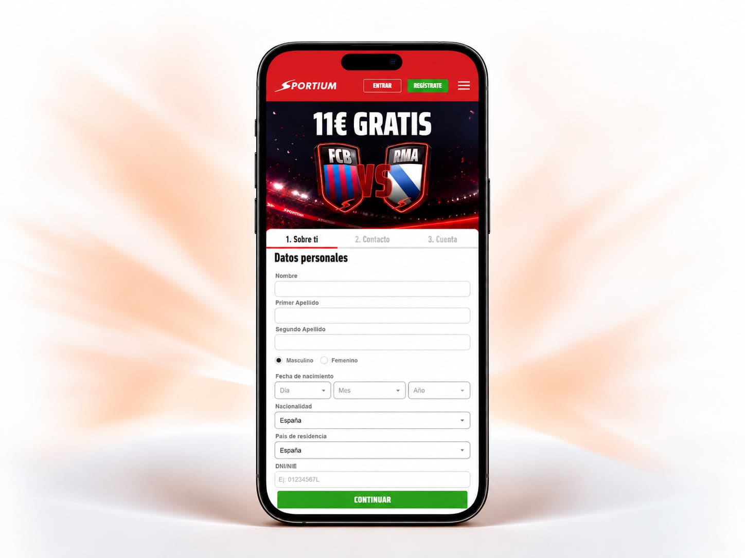 apuesta al barça real madrid en sportium y llévate 11€ gratis en freebet