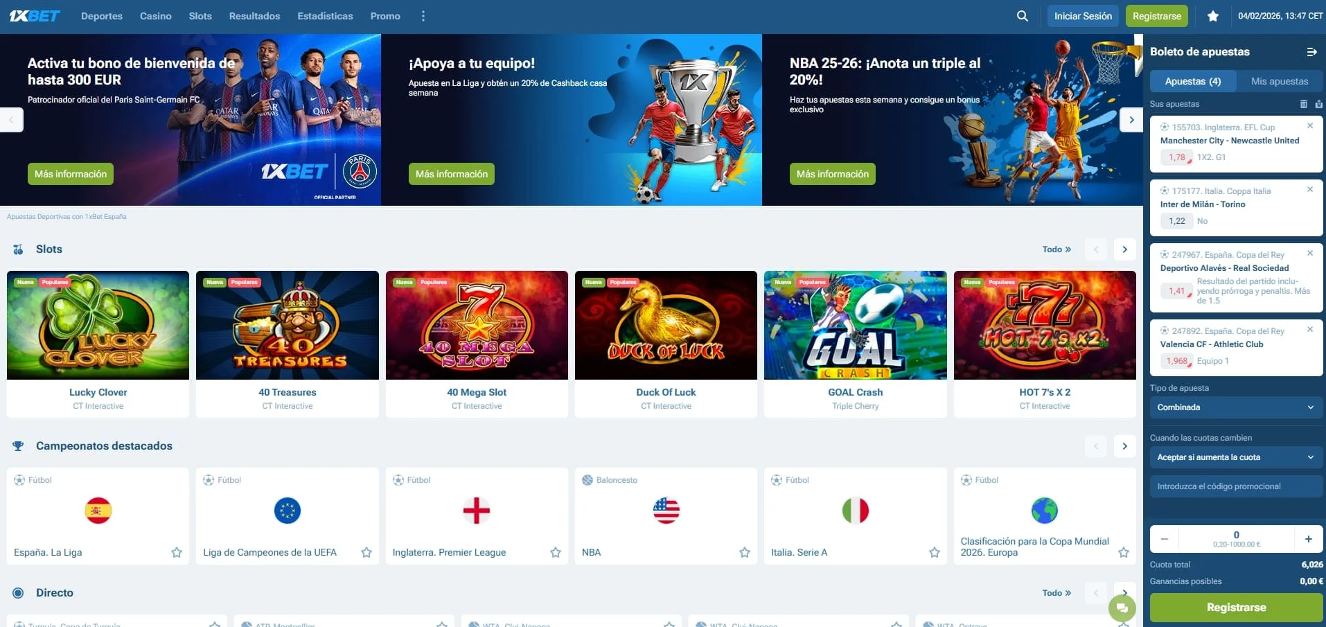 1xBet apuestas online con el bono de bienvenida más alto del mercado y mejores cuotas