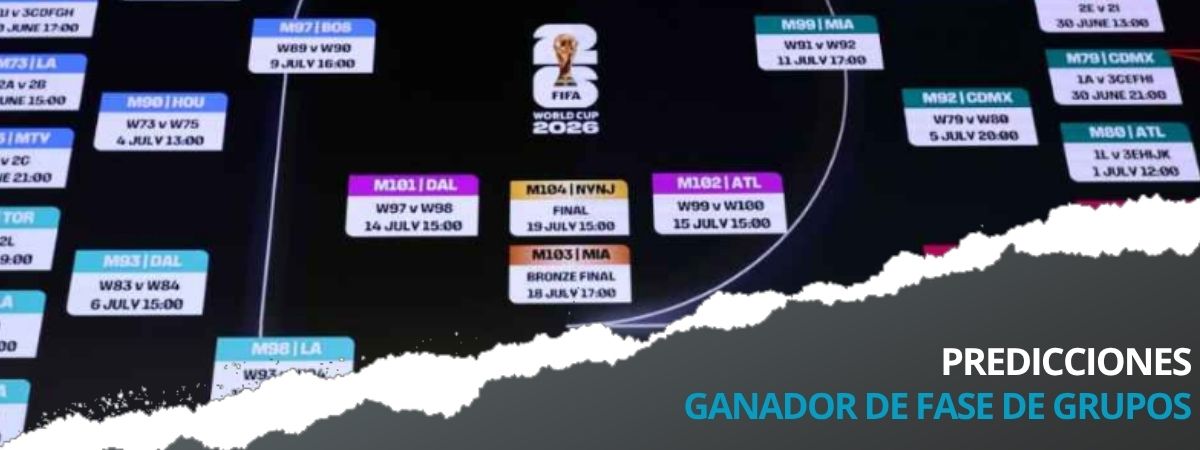 Apuestas ganador de grupos Mundial 2026