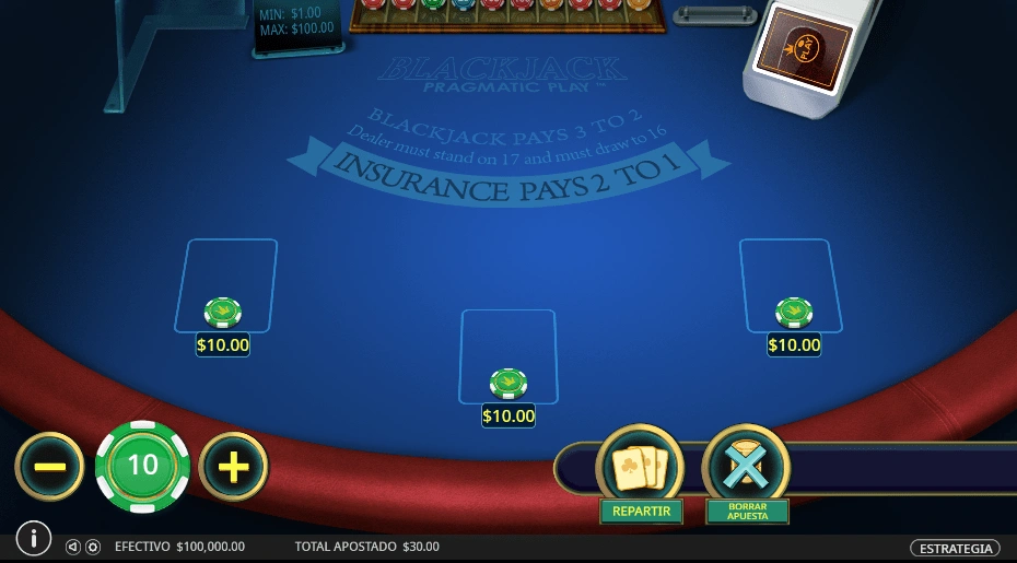 Demo Blackjack Americano