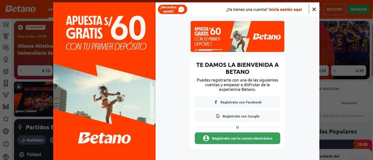 Betano en vivo
