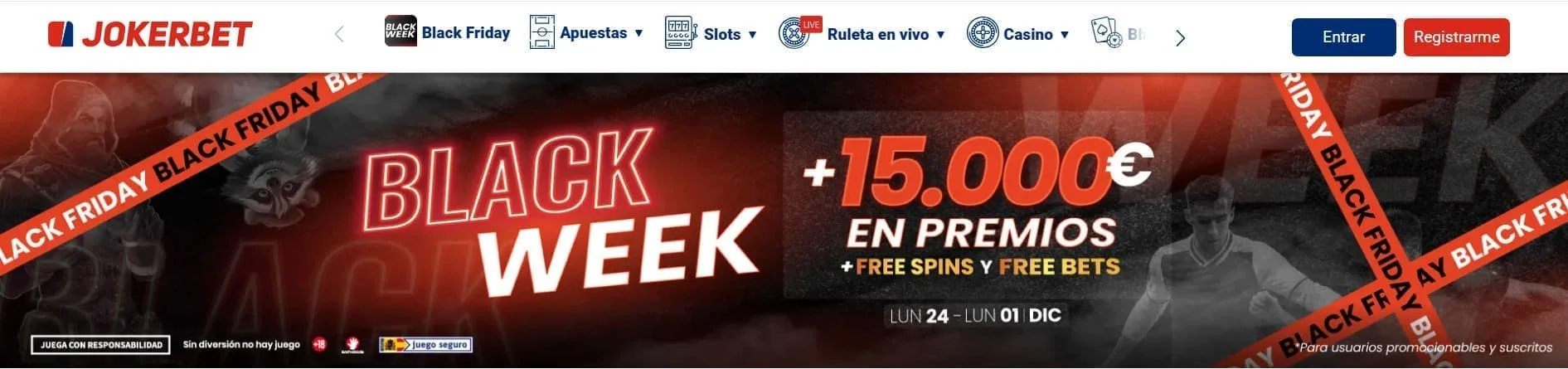 Bono Black Friday JOKERBET