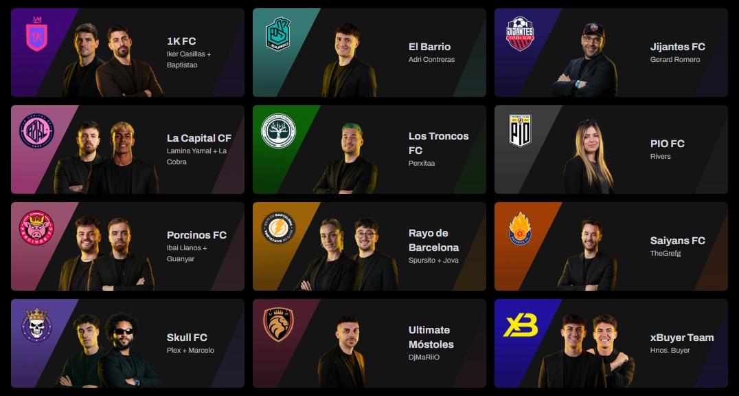 Equipos Kings League