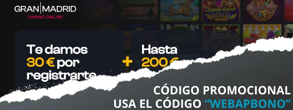 Código promocional Casino Gran Madrid Casino