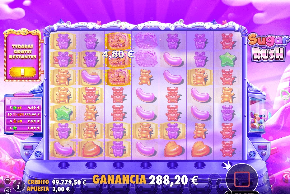 Juega a la demo gratis de Sugar Rush