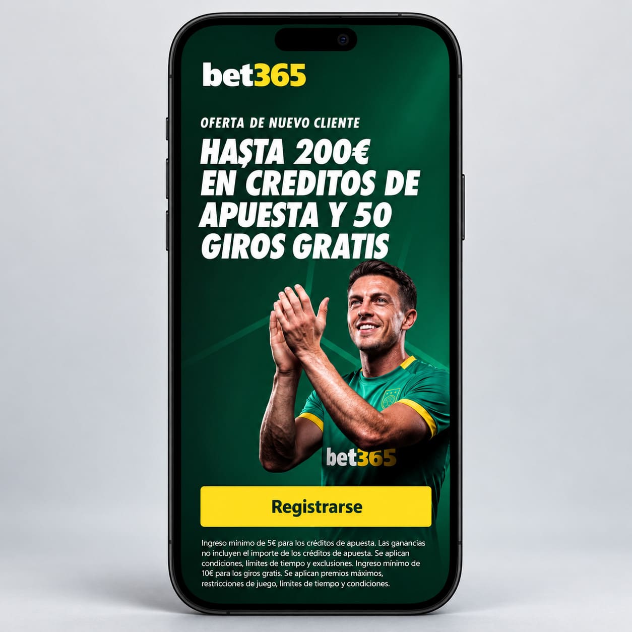 Hasta 200€ de bienvenida registrándote en la app de Bet365