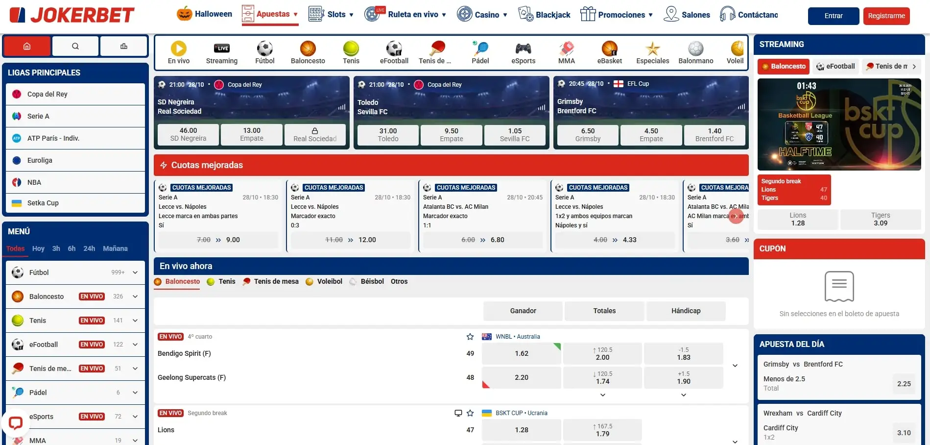 Apuestas deportivas en JOKERBET