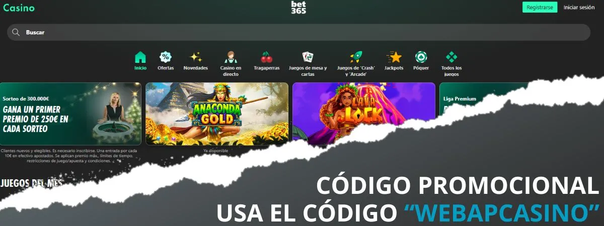código promocional bet365 casino