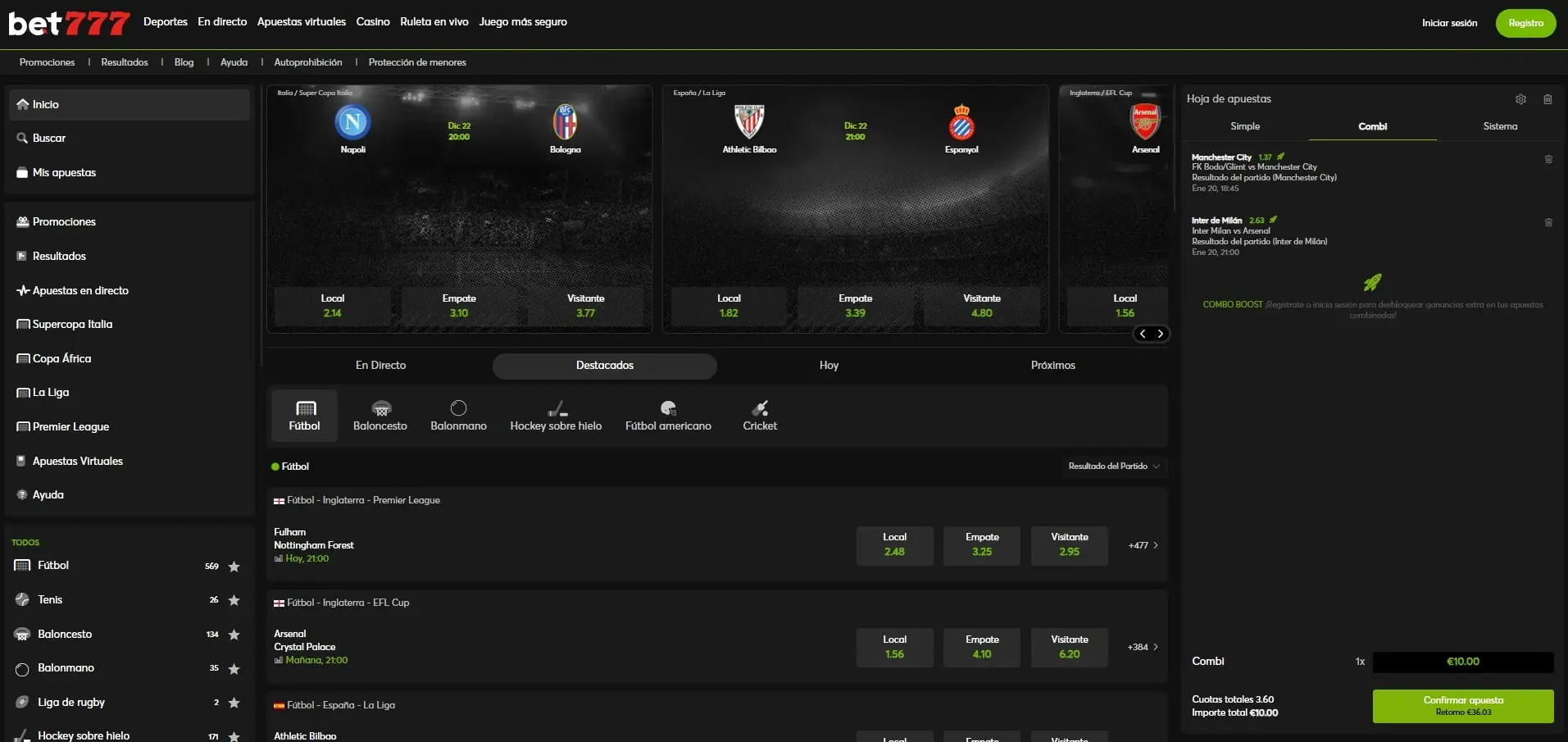 Casa de apuestas Bet777