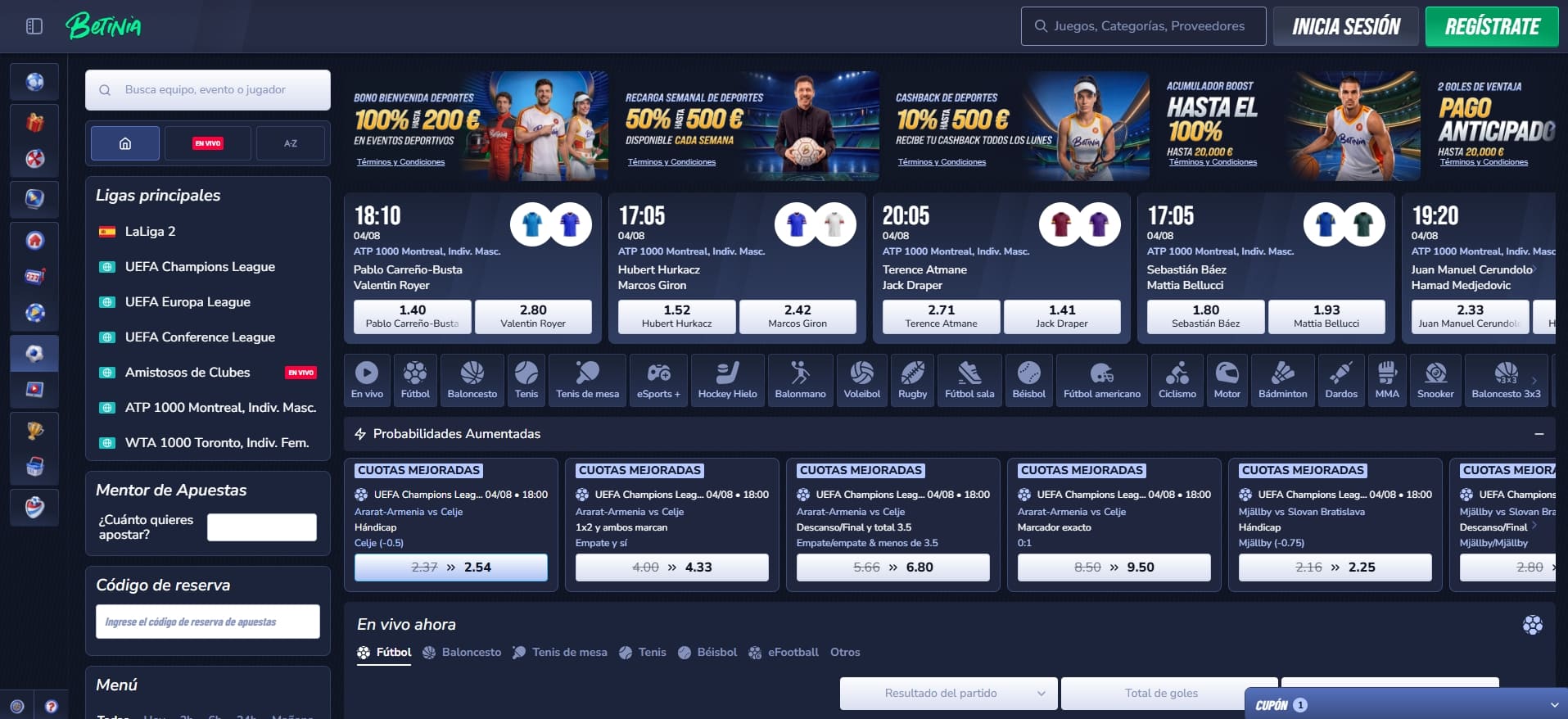 betinia es la última casa de apuestas nueva en españa en 2026