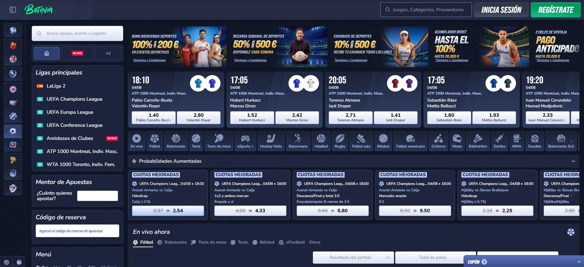 betinia es la última casa de apuestas nueva en españa en 2026