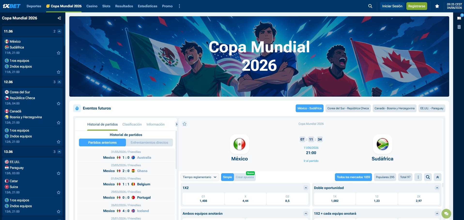 Hasta 300€ en Freebets con 1xBet España. Ganes o pierdas, el bono es tuyo. Sin límites