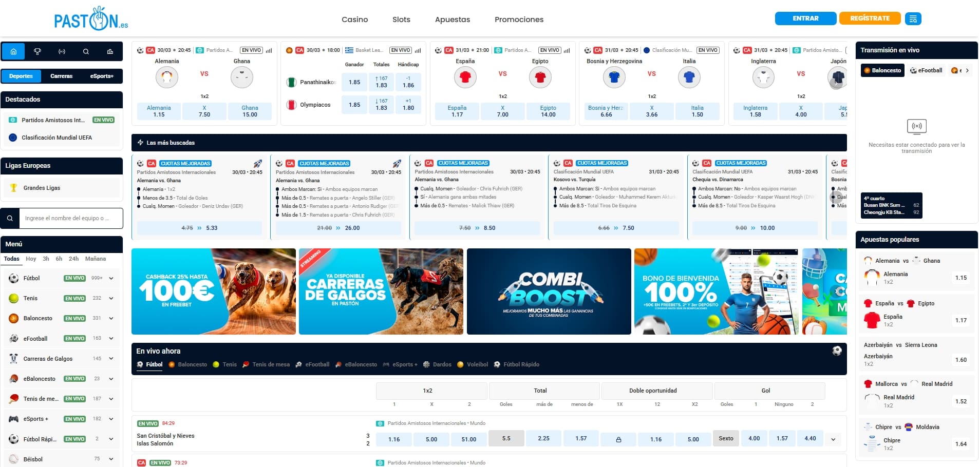 bono paston apuestas bienvenida