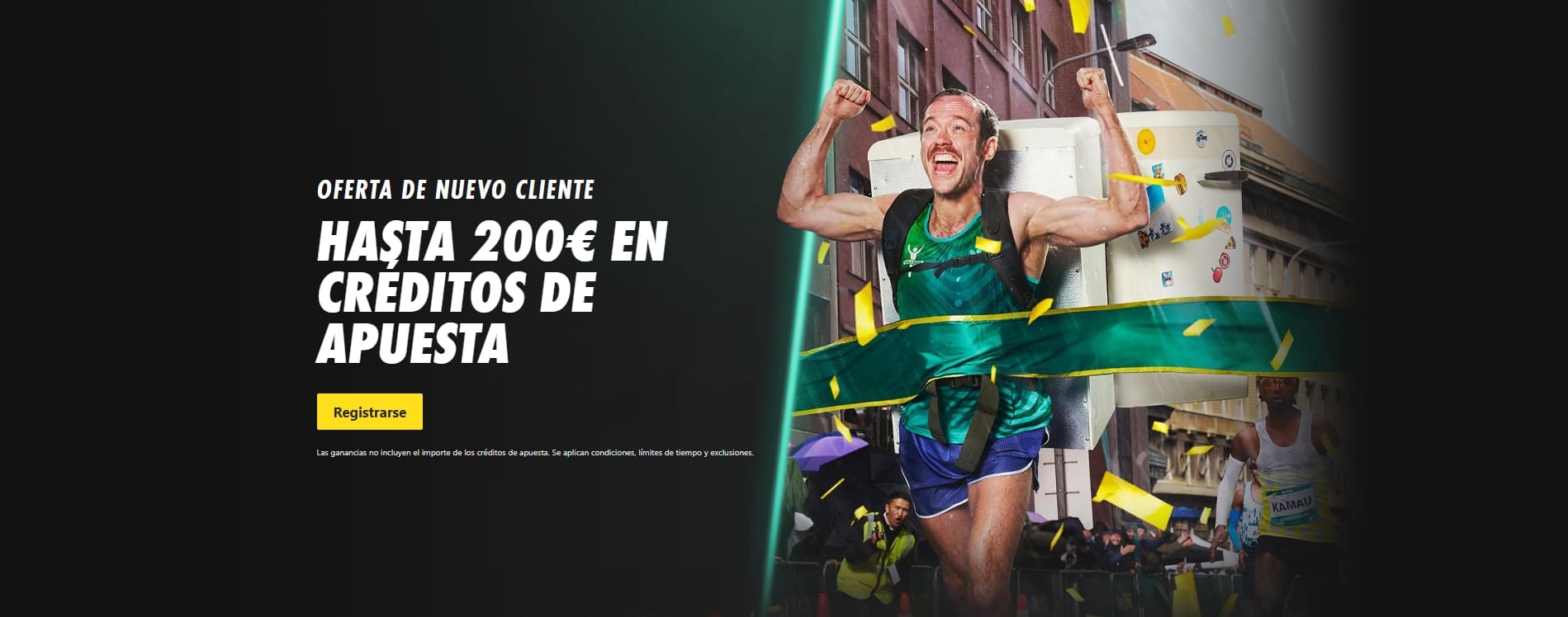 Bet365 bono bienvenida apuestas 200€ créditos primer depósito España