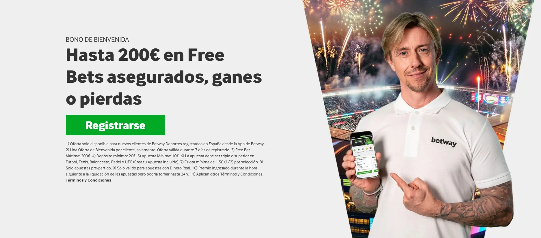 cómo registrarse en betway españa