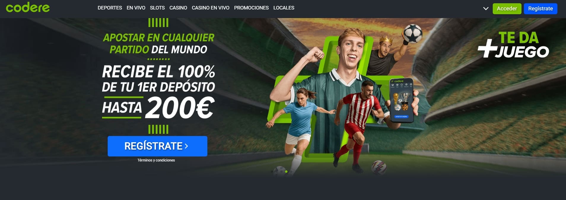 Bono de bienvenida apuestas Codere