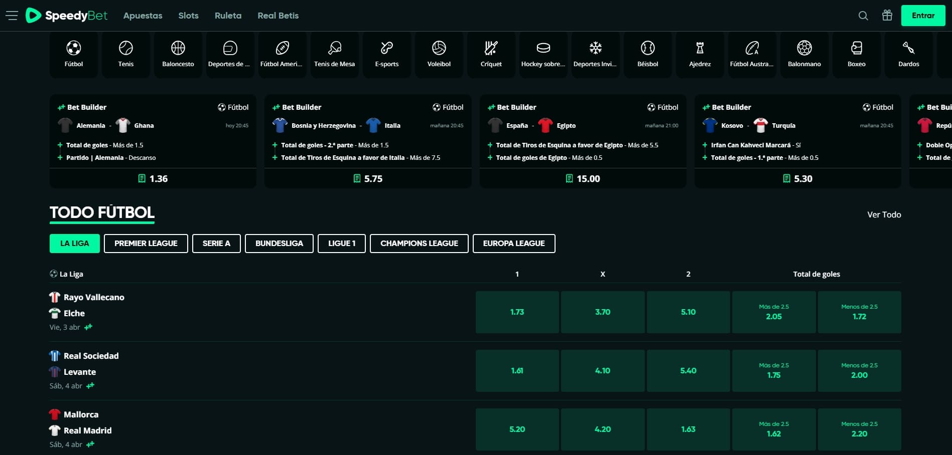 bono bienvenida deportes speedybet