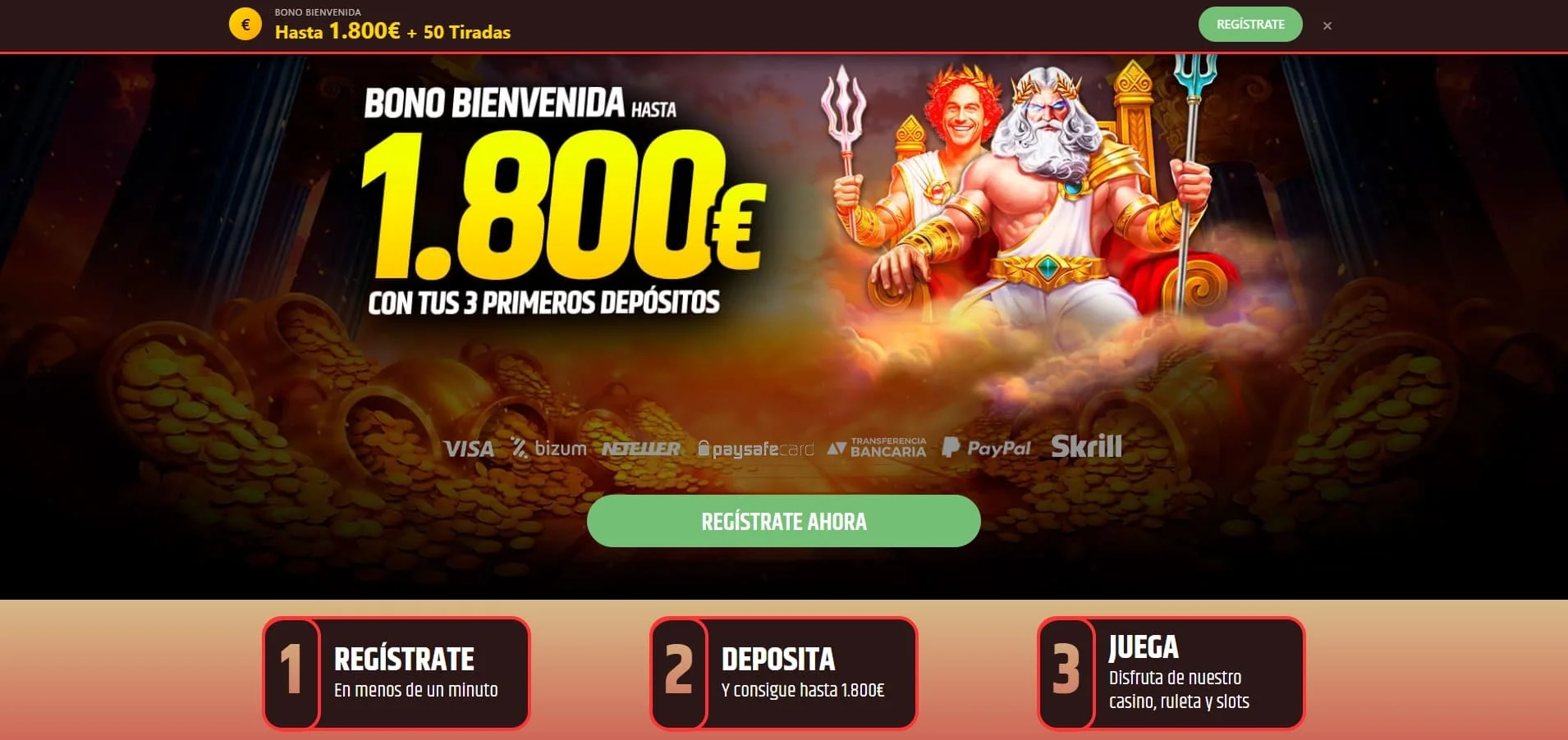 bono de bienvenida y promociones de Solcasino para nuevos usuarios