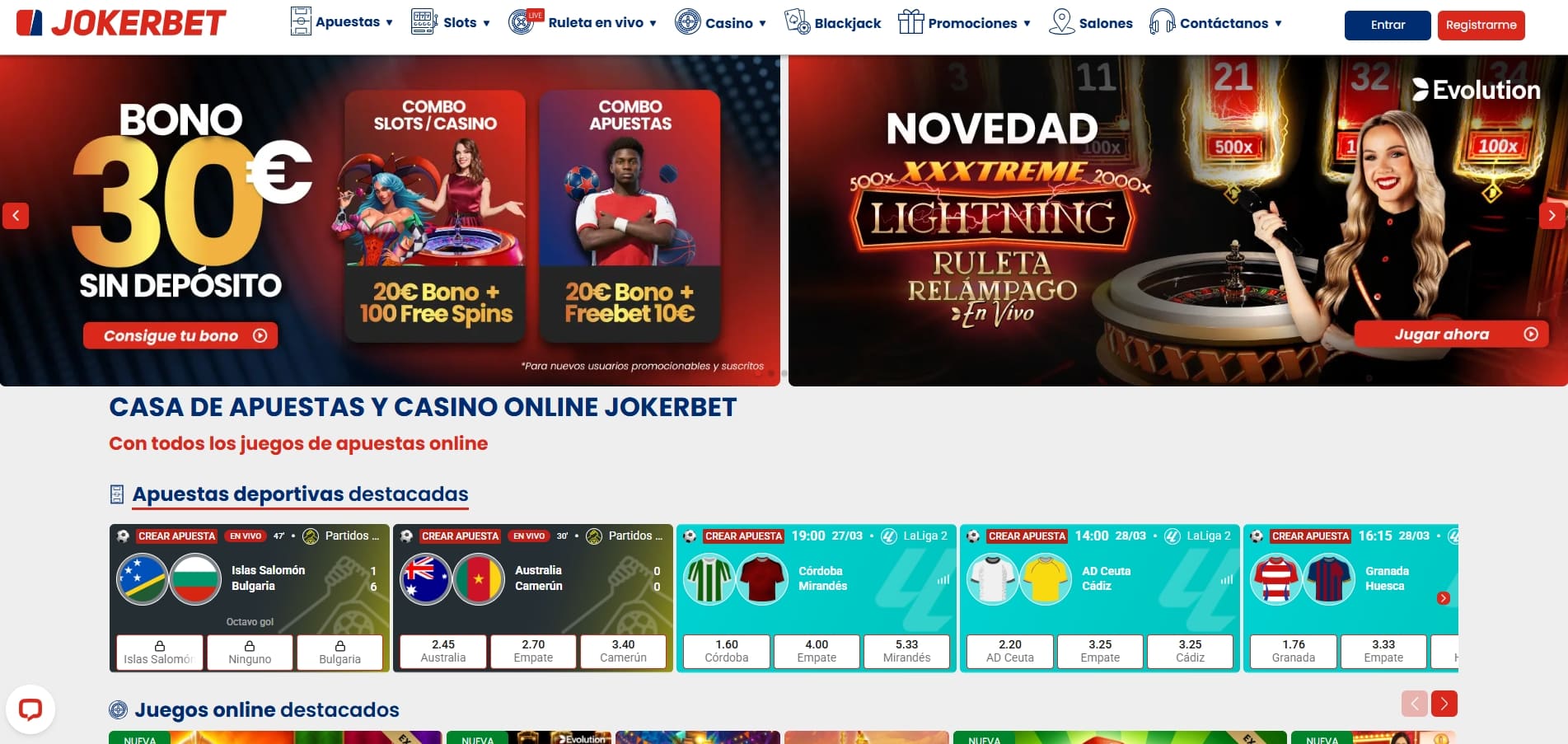 bono de casino sin depósito de jokerbet