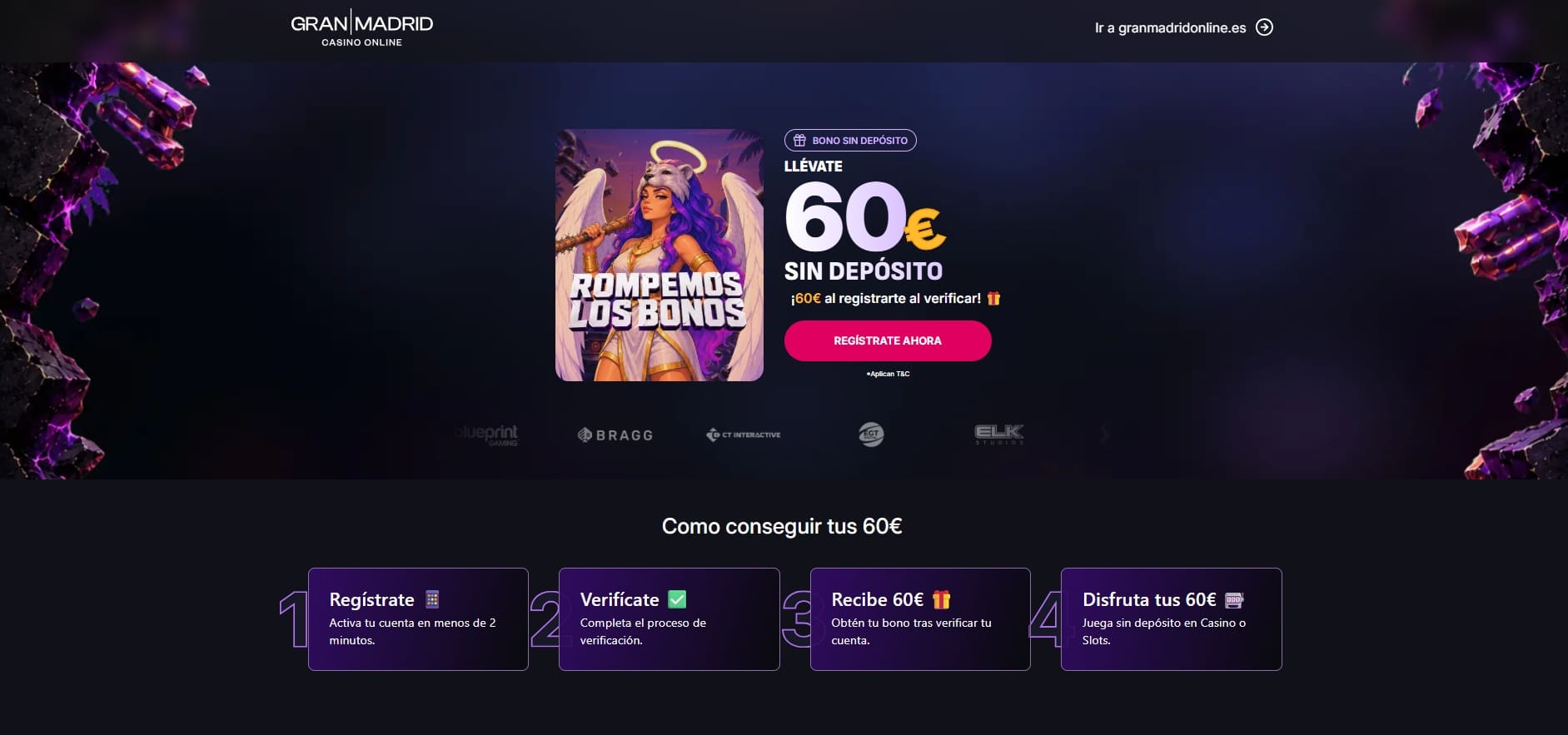 Bono sin depósito Casino Gran Madrid bono sin depósito de 60€ de casino gran madrid online