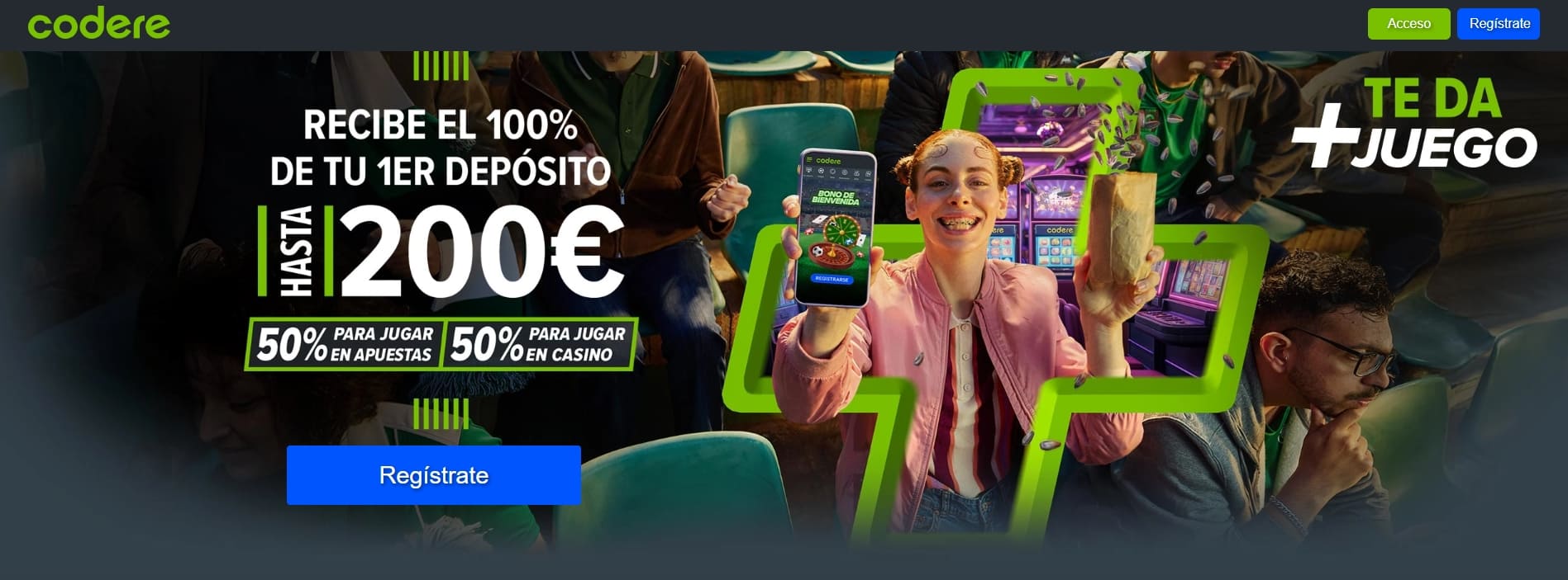 bono bienvenida codere casino españa