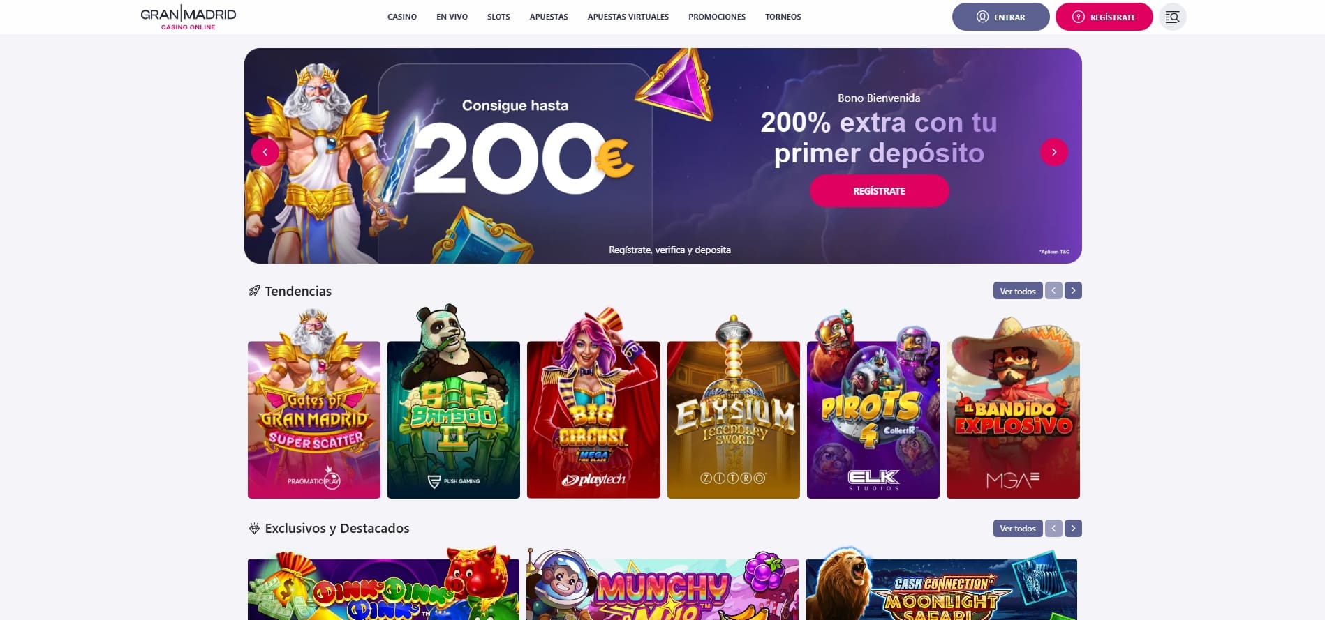 bonos de bienvenida de casino de gran madrid