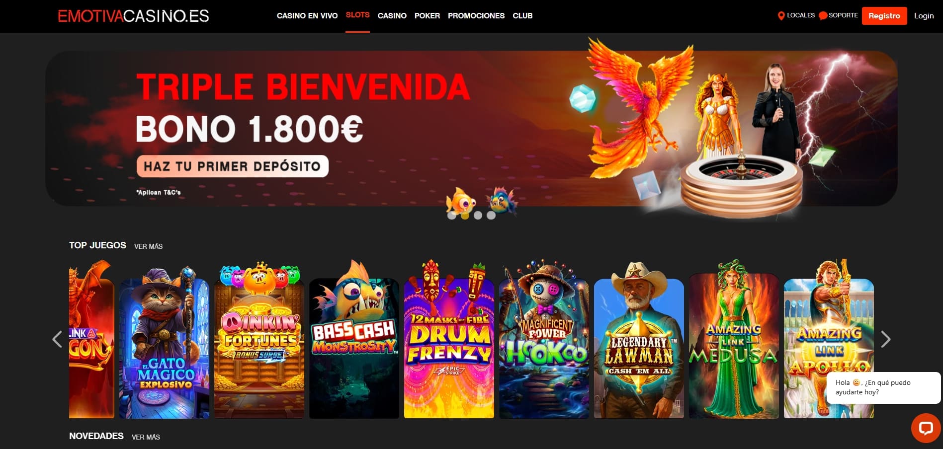 bono de bienvenida de casino online en emotiva casino