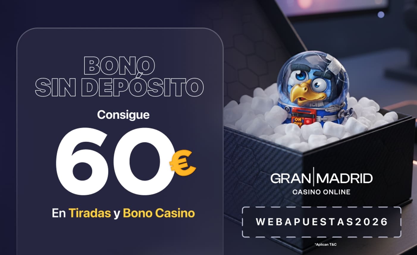 bono de casino sin depósito gran madrid