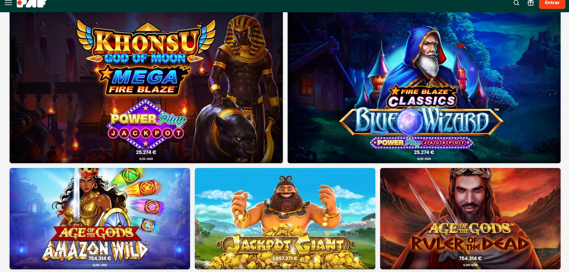 consigue el bono de casino de paf españa