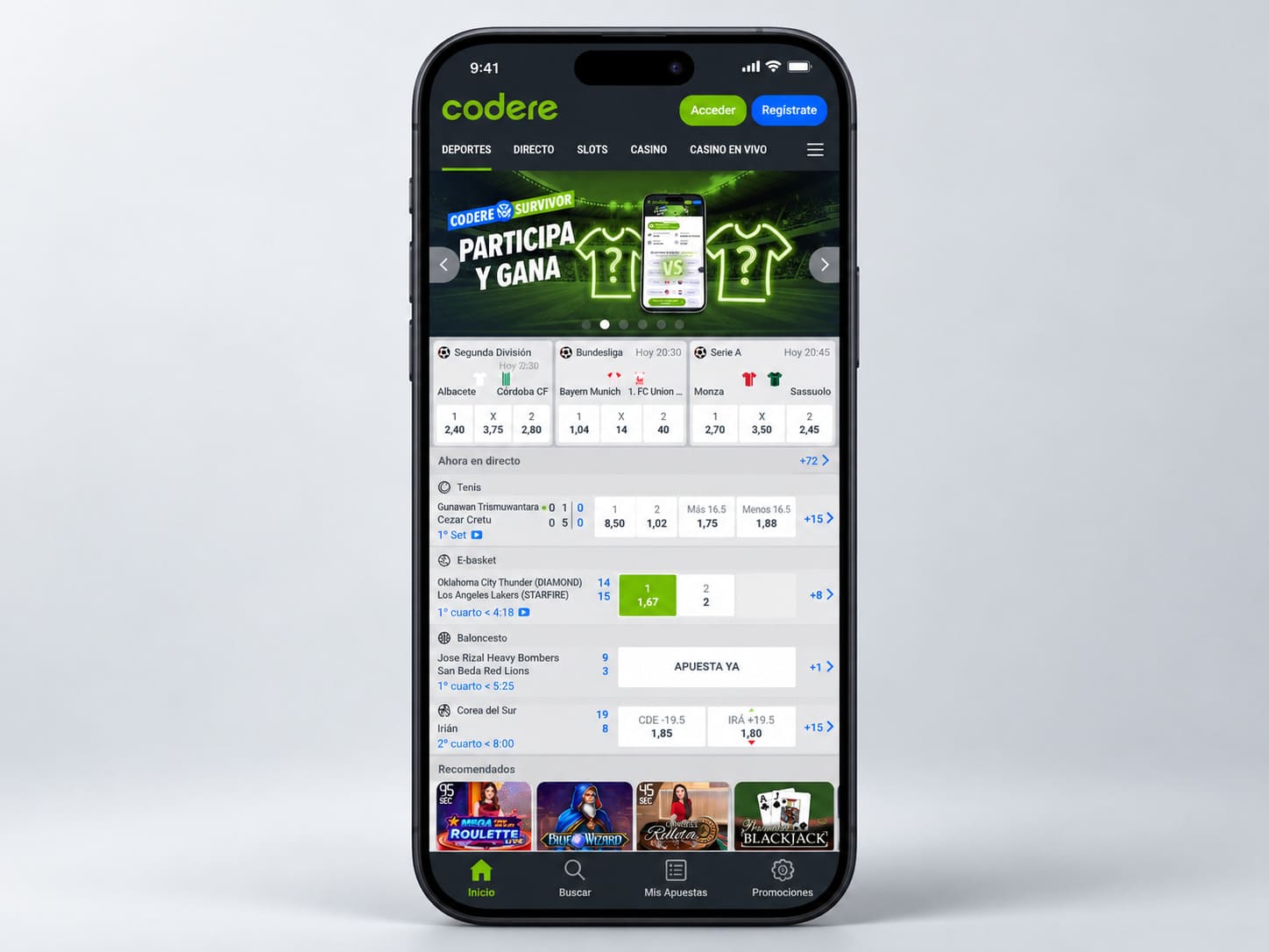 Casa de apuestas Codere de las más importantes del mundo