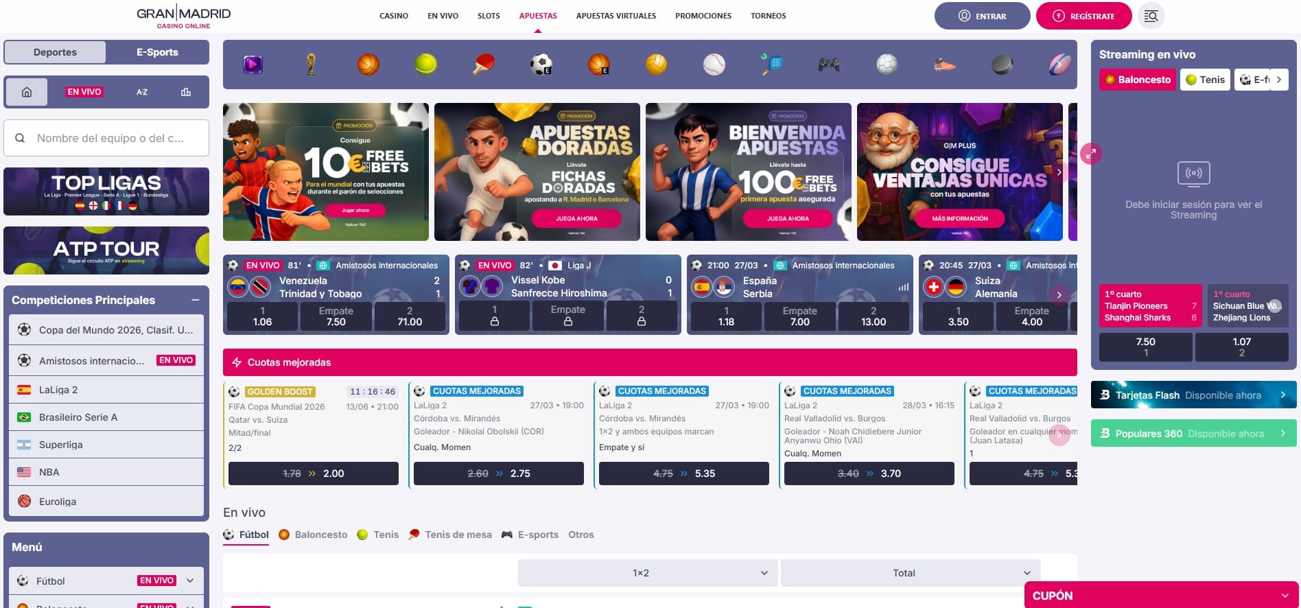 apuestas deportivas en casino gran madrid