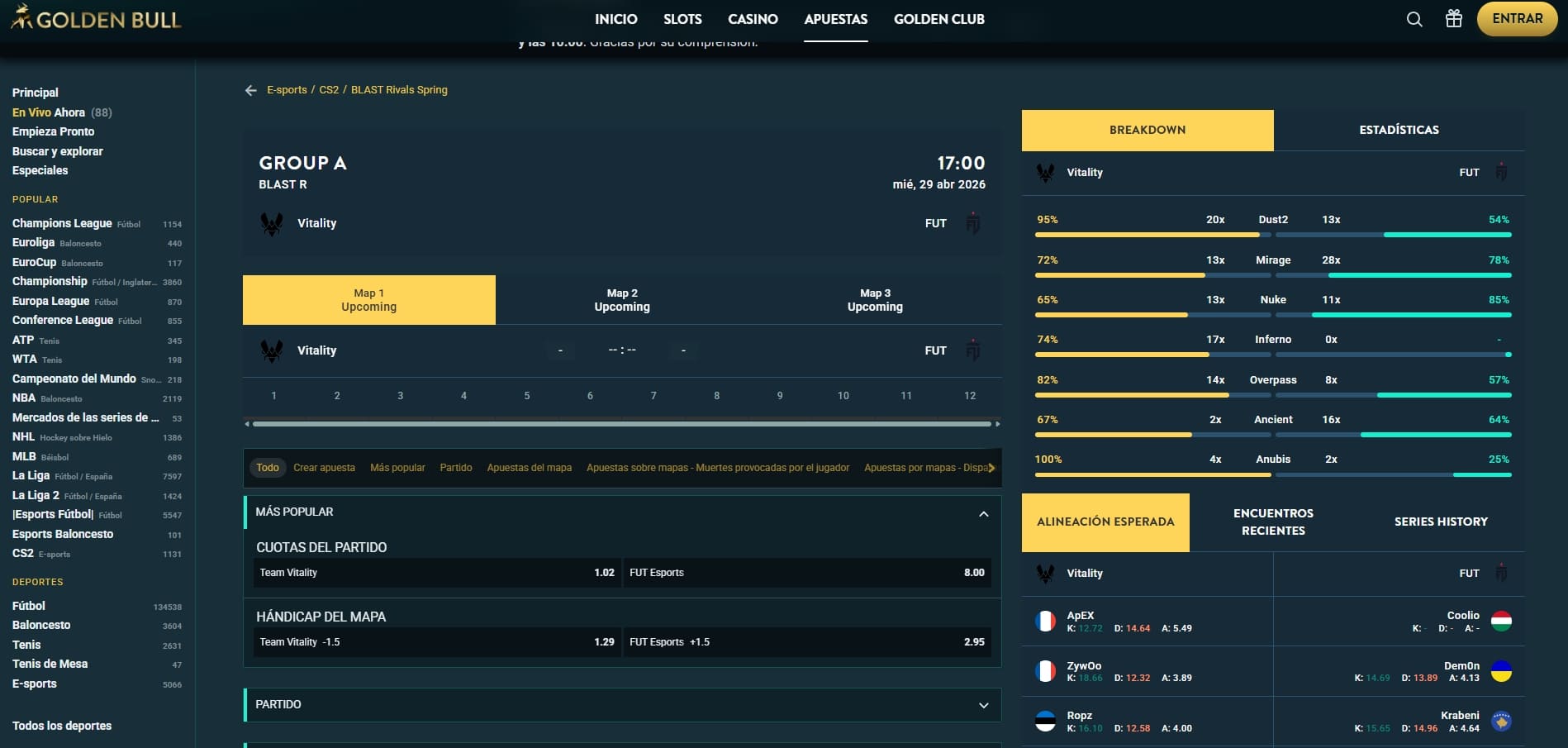 mejores casas de apuestas para eSports online