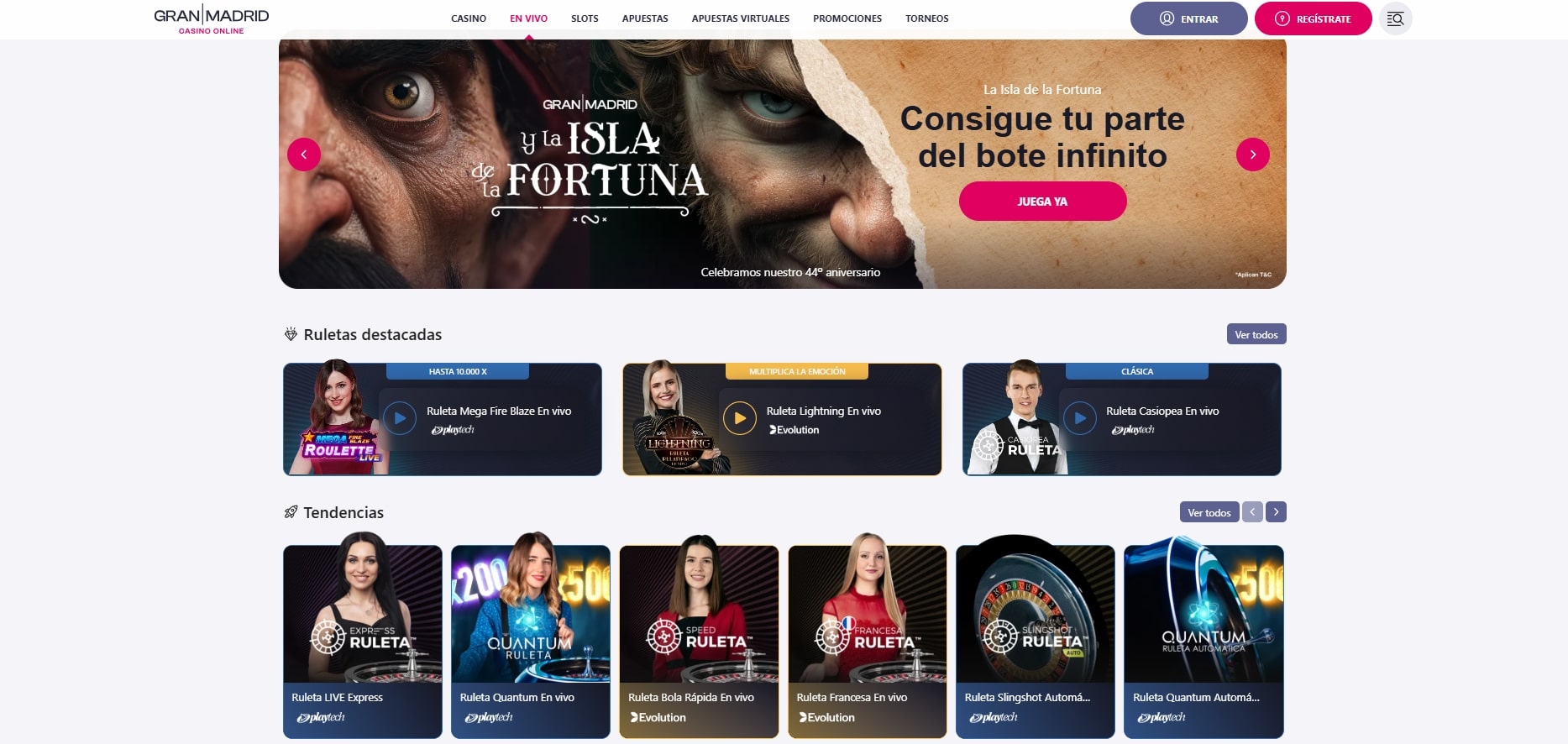 Ruleta en vivo Casino Gran Madrid con crupier