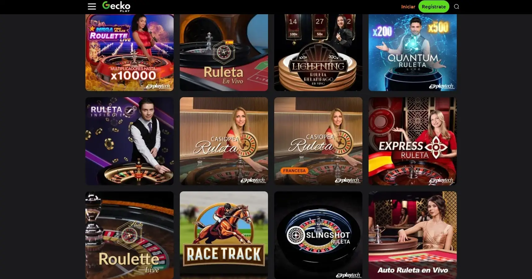Casino en vivo en GeckoPlay Casino