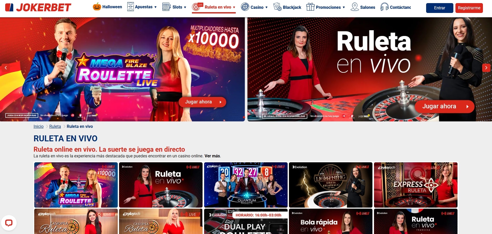 Casino en vivo JOKERBET