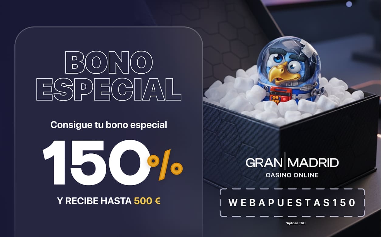 bono bienvenida exclusivo 750€ casino gran madrid