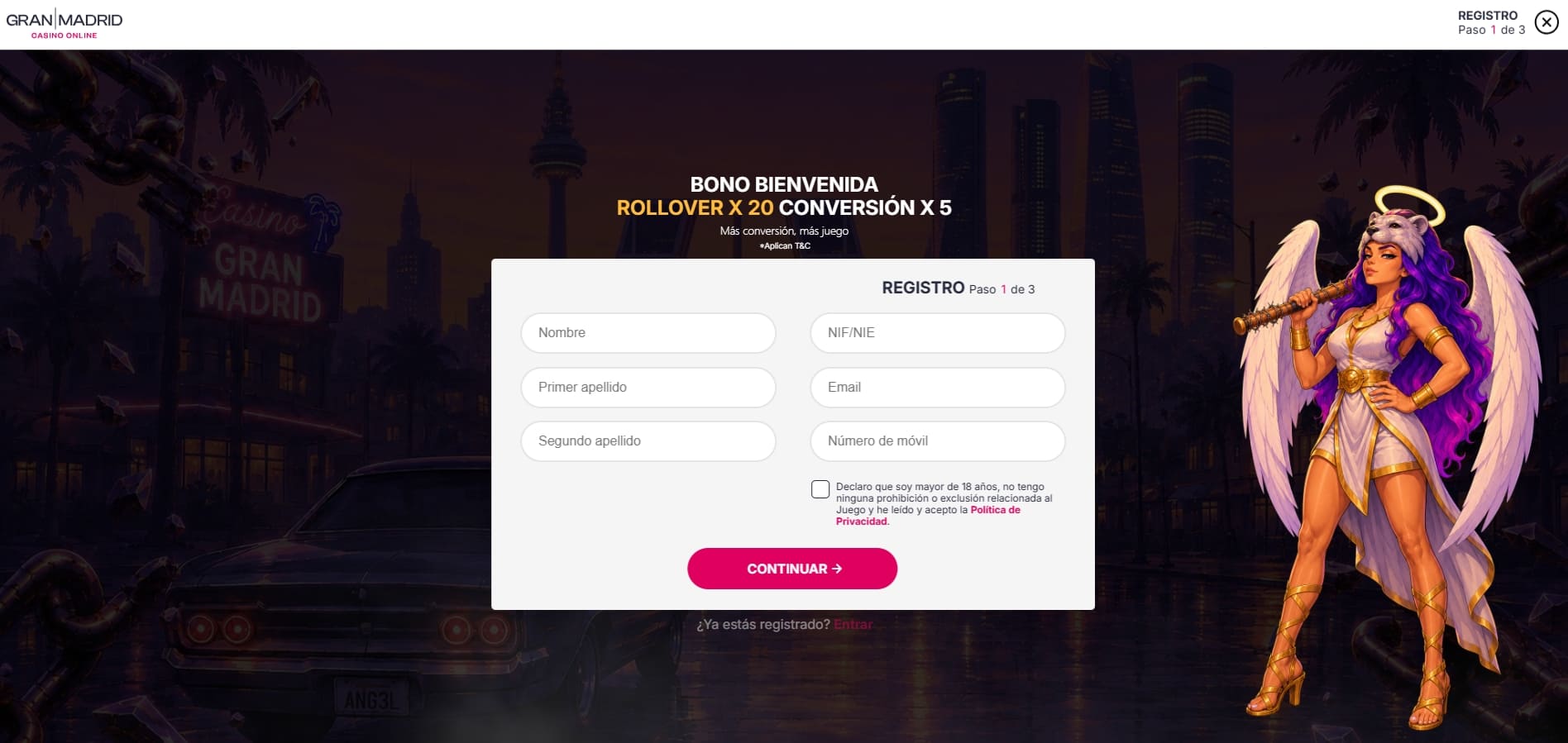abre tu cuenta en casino gran madrid gratis en menos de 5 minutos