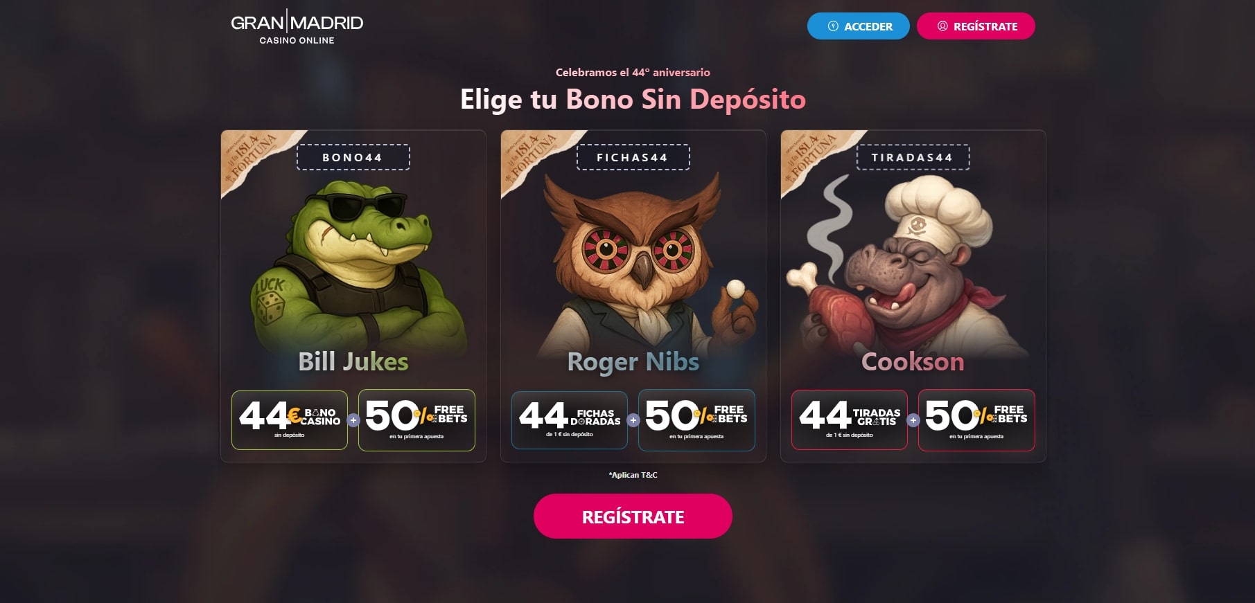 Bono sin depósito de casino Casino Gran Madrid